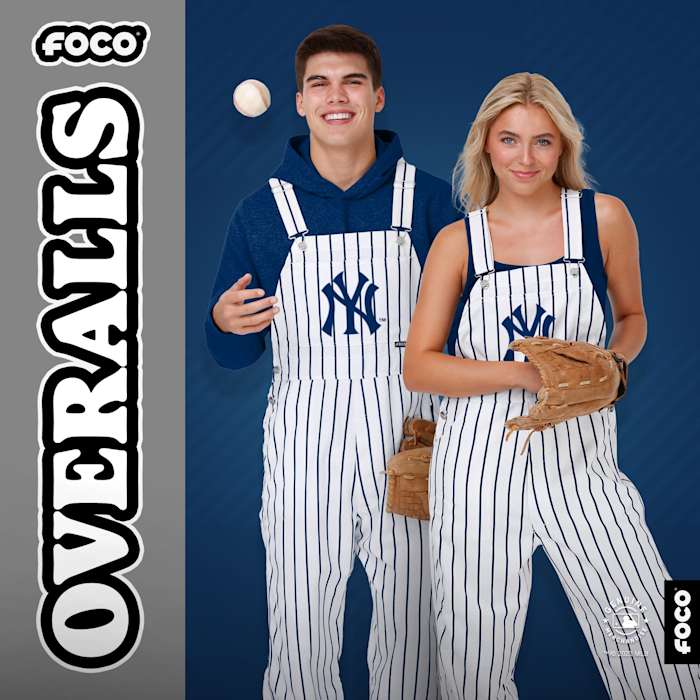 New York Yankees Pinstripe Bib Overalls - $70